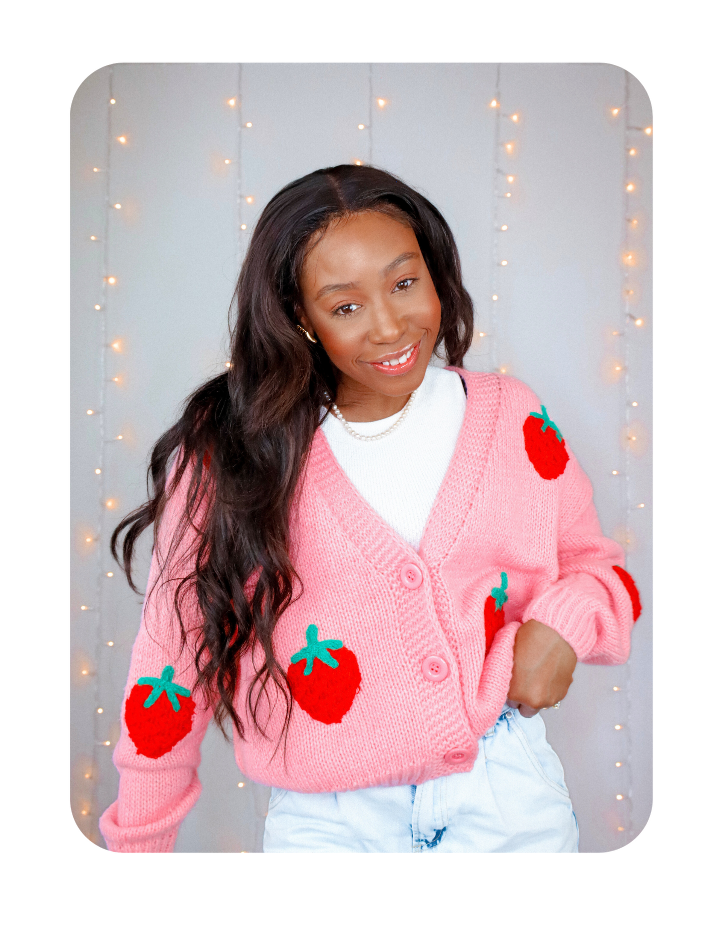 REALLY CUTE STRAWBERRY CARDIGAN 🍓