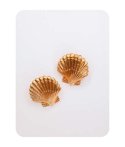 GOLDEN SEA SHELL EARRINGS