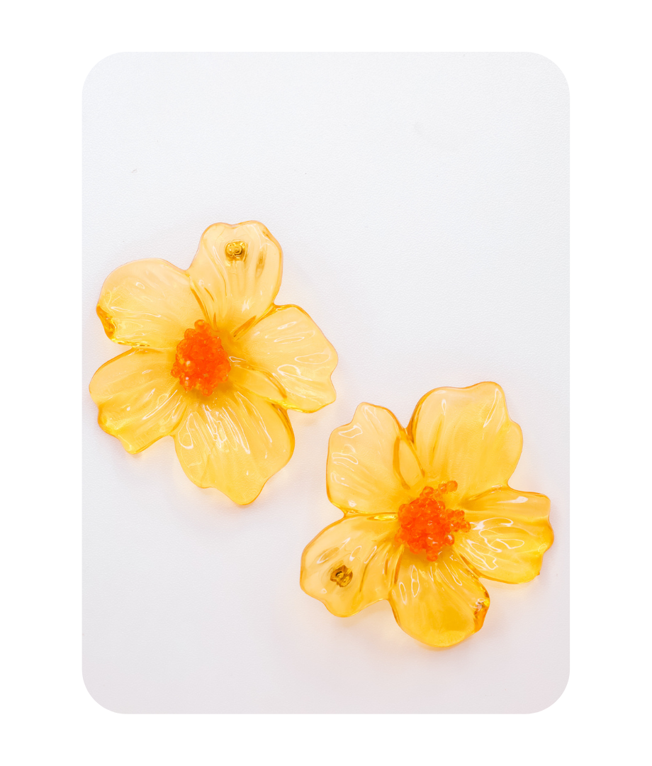 CUTIE HIBISCUS EARRINGS