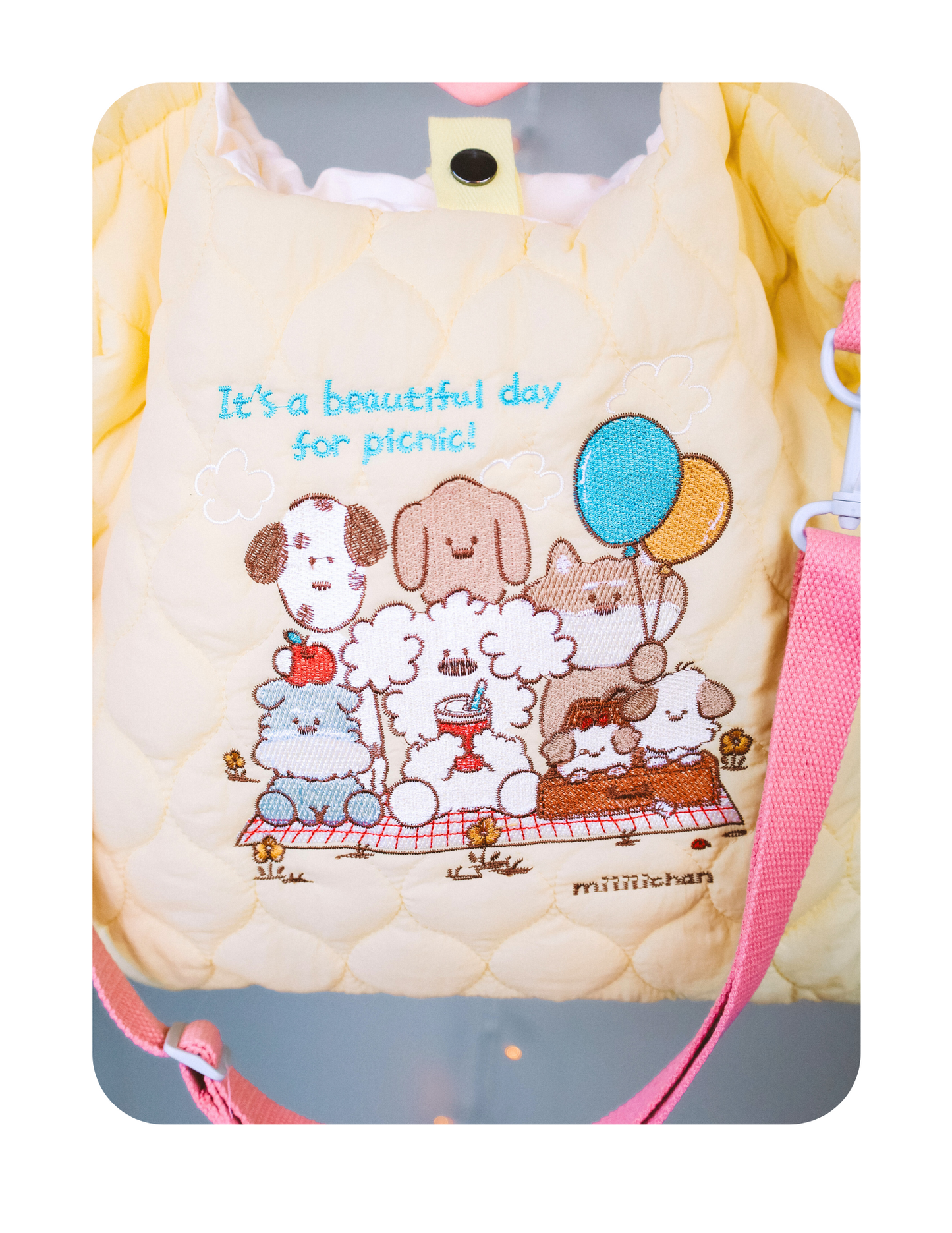 LETS HAVE A PICNIC COFFEE SHOP BAG !