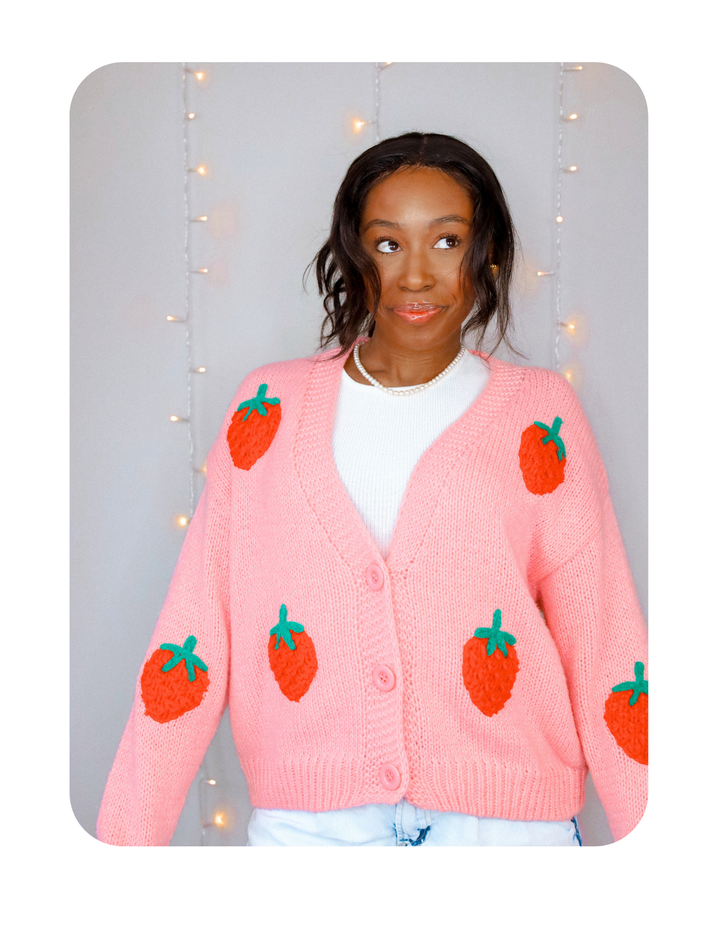 REALLY CUTE STRAWBERRY CARDIGAN 🍓