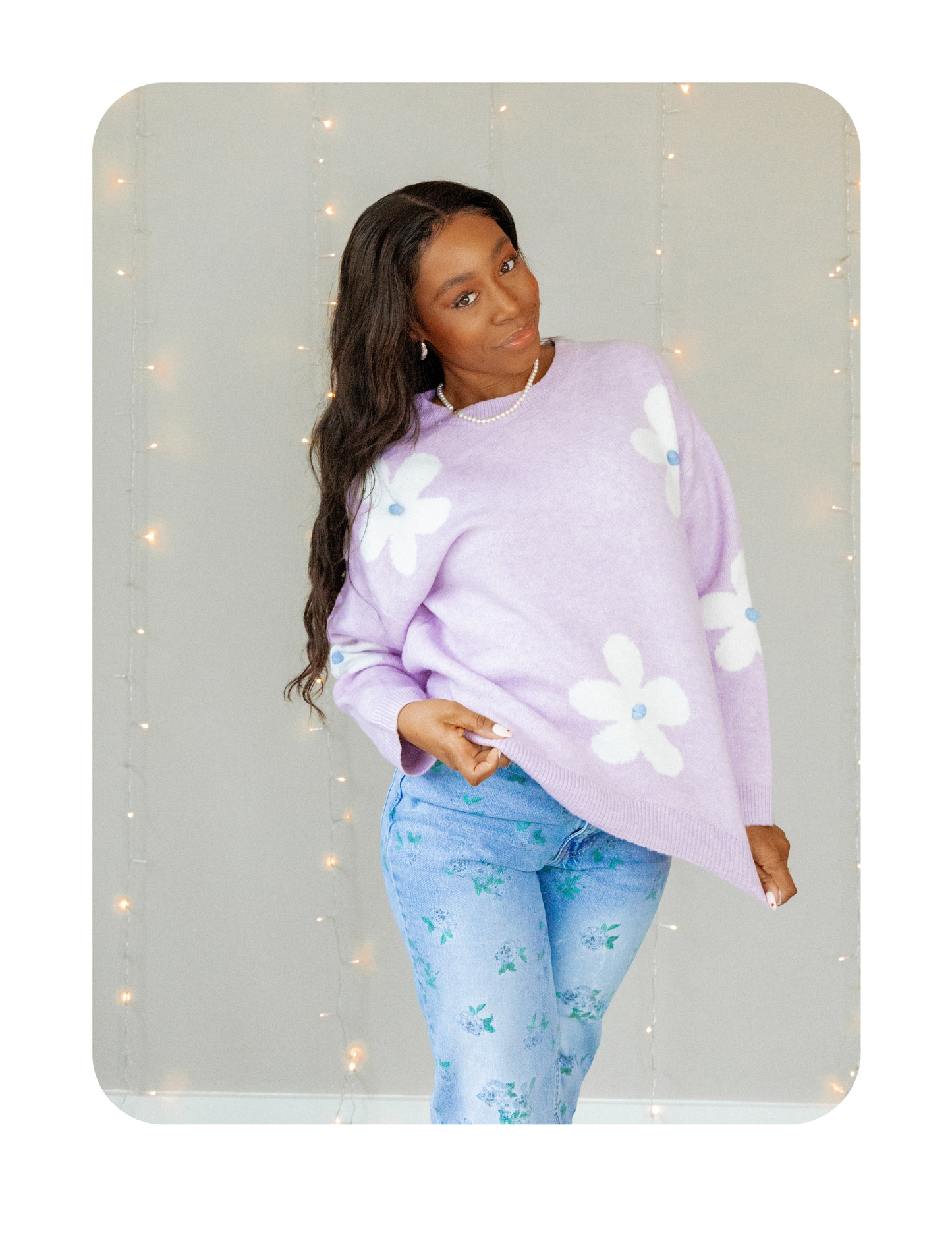 LAVENDER LILY SWEATER