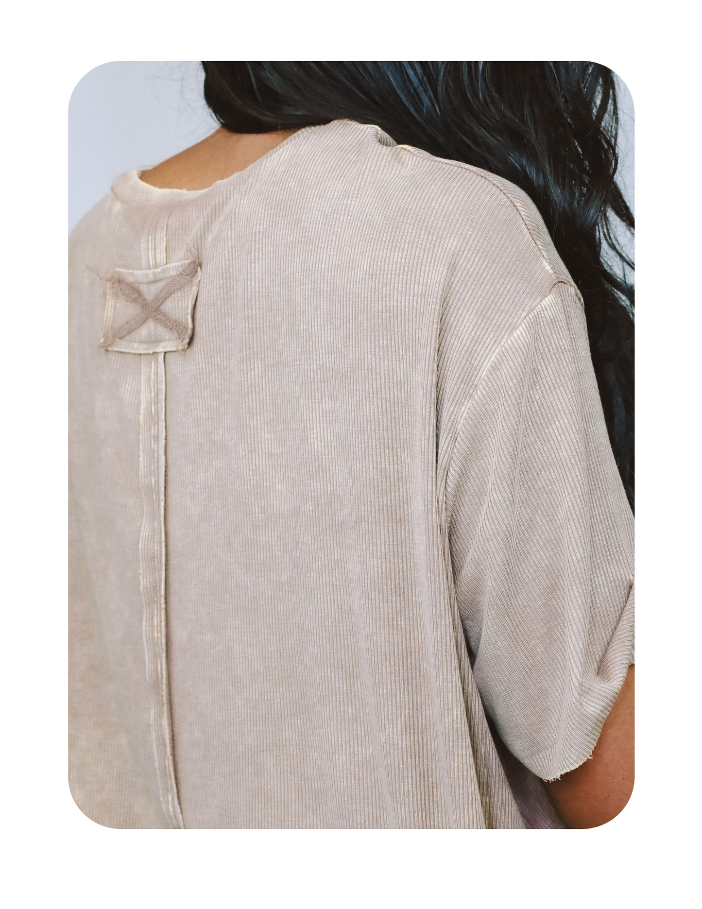 SLOUCHY VINTAGE MOCHA TSHIRT