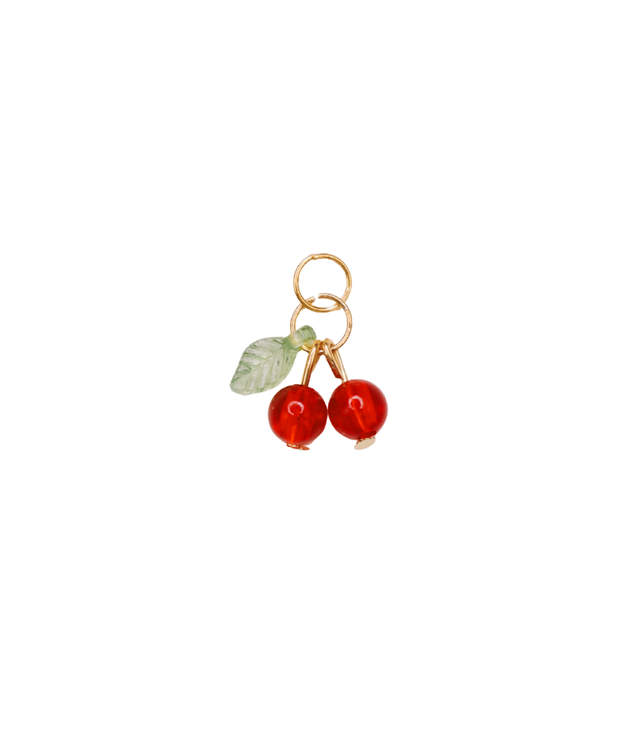GLASS CHERRY CHARM