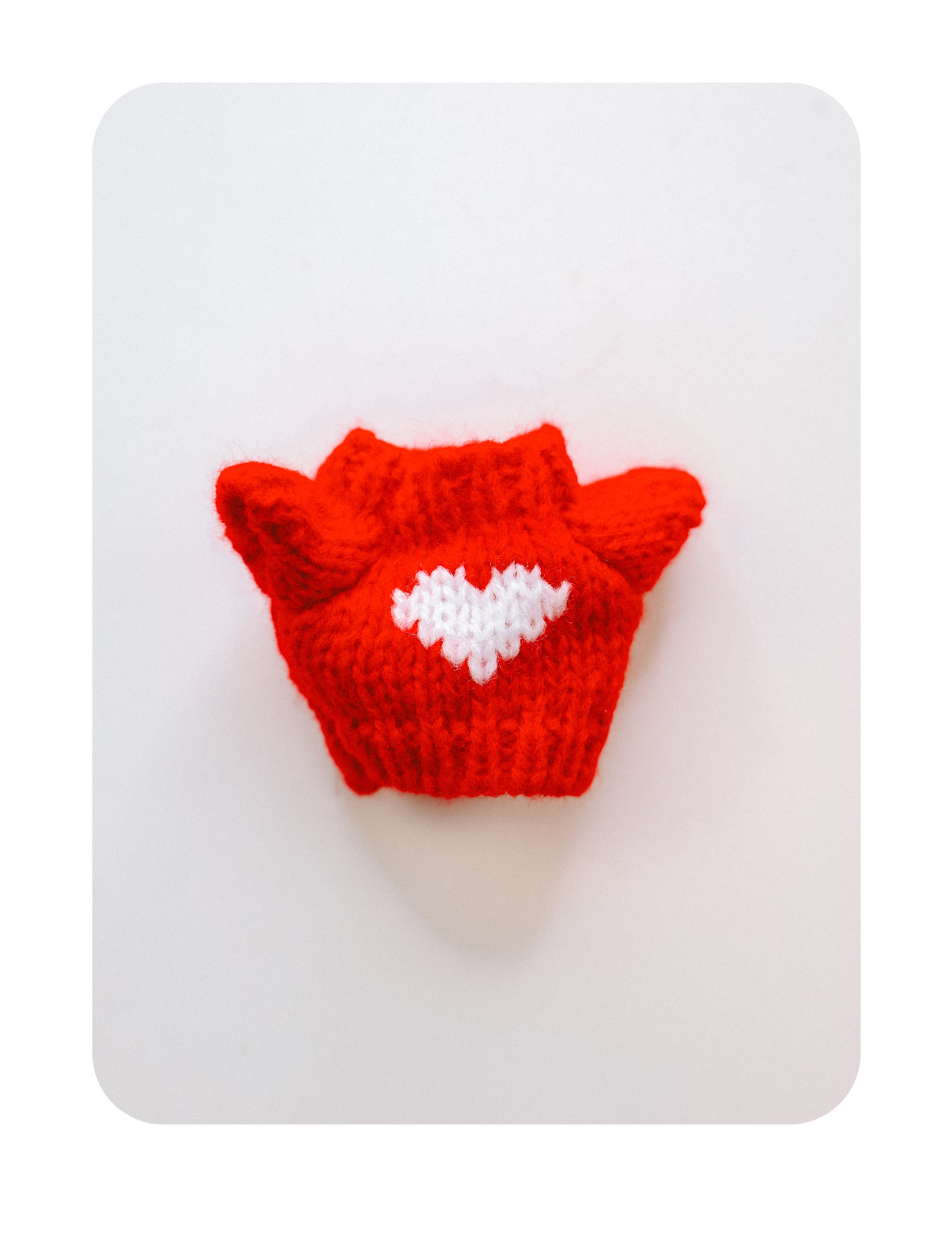 VINTAGE TEDDY SINGLE HEART SWEATER