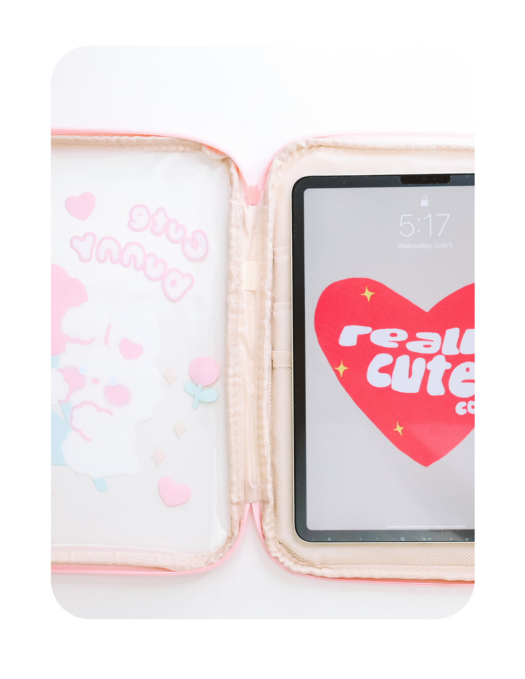 CUTE BUNNY TABLET HOLDER