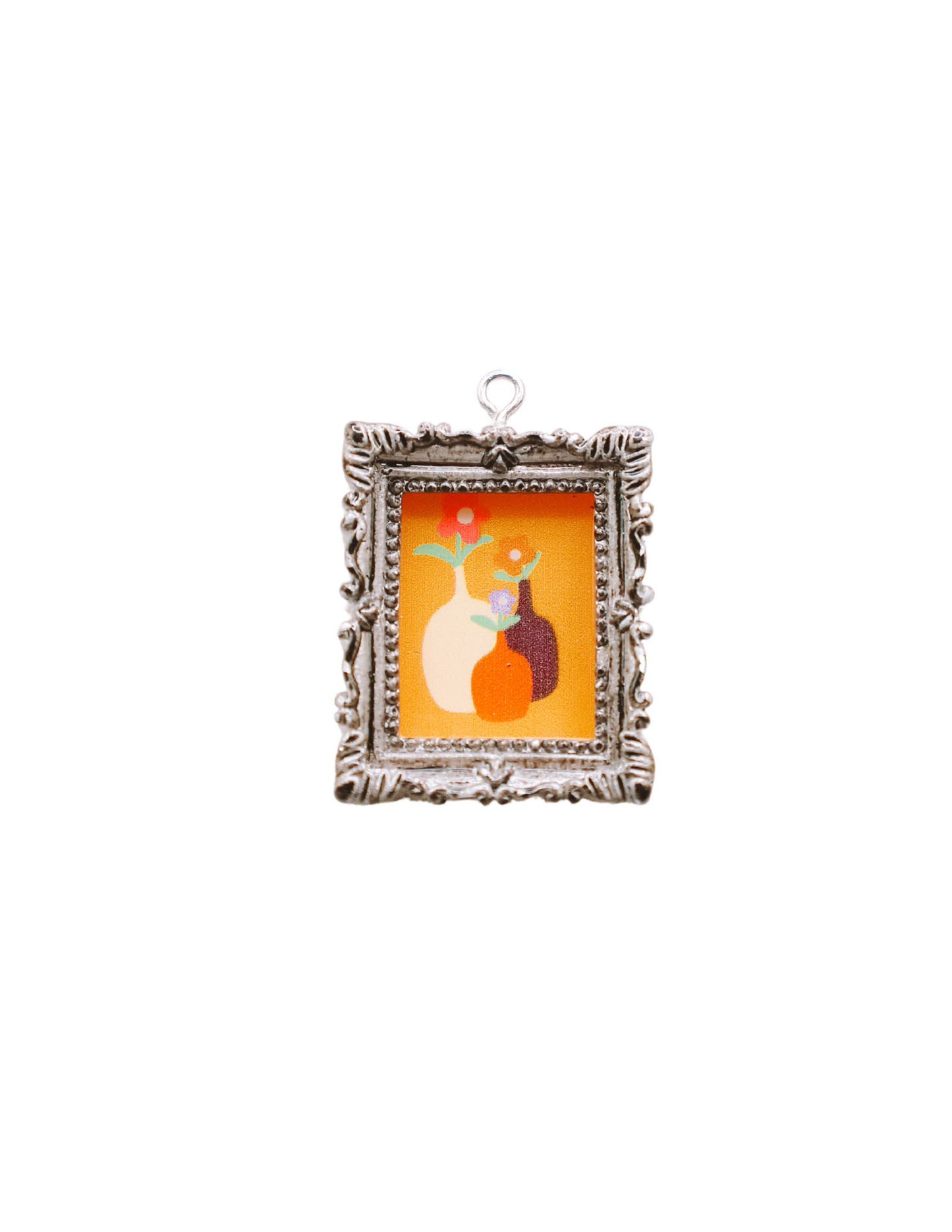 PRETTY VINTAGE PAINTING CHARM