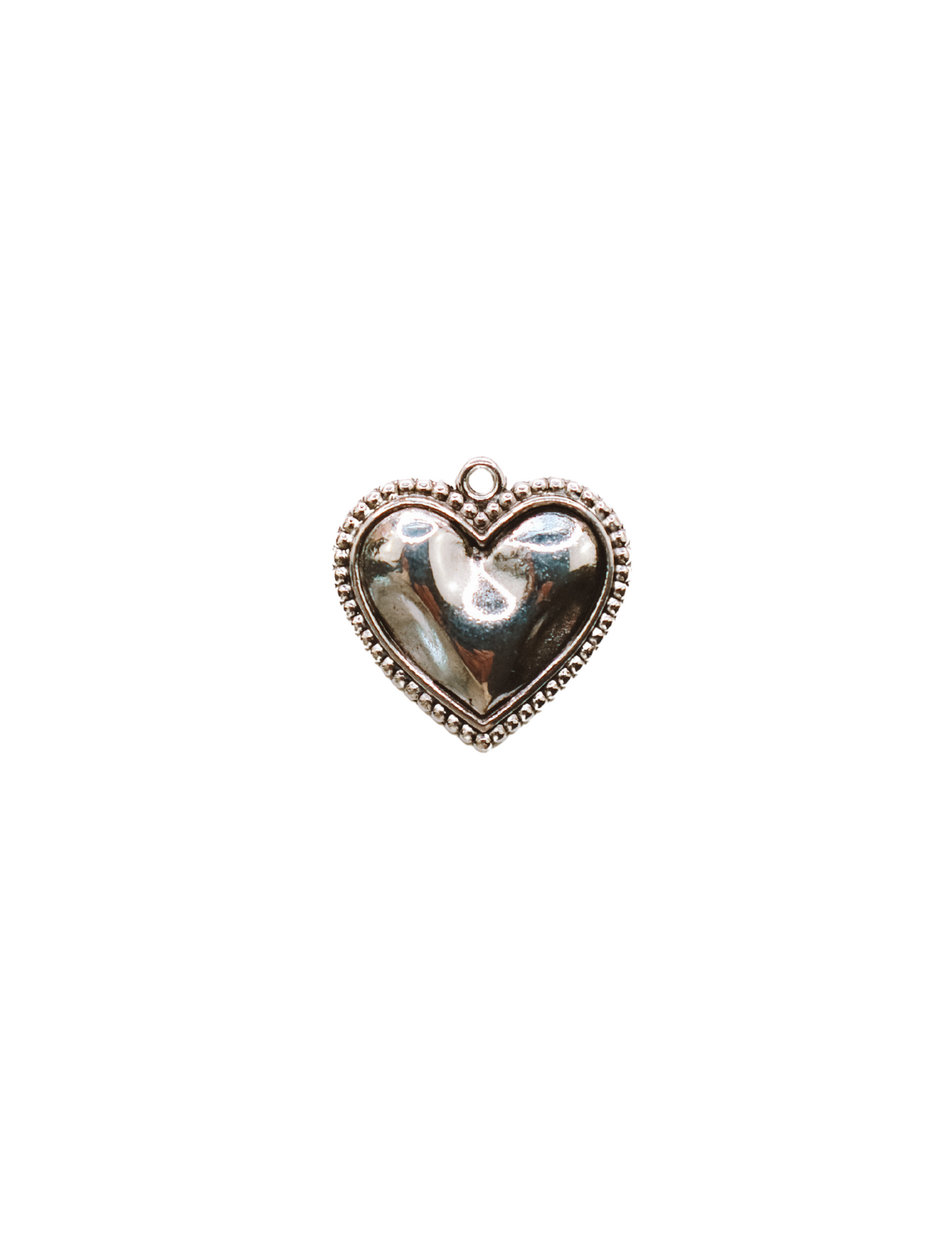 SILVER HEART CHARM (LARGE)