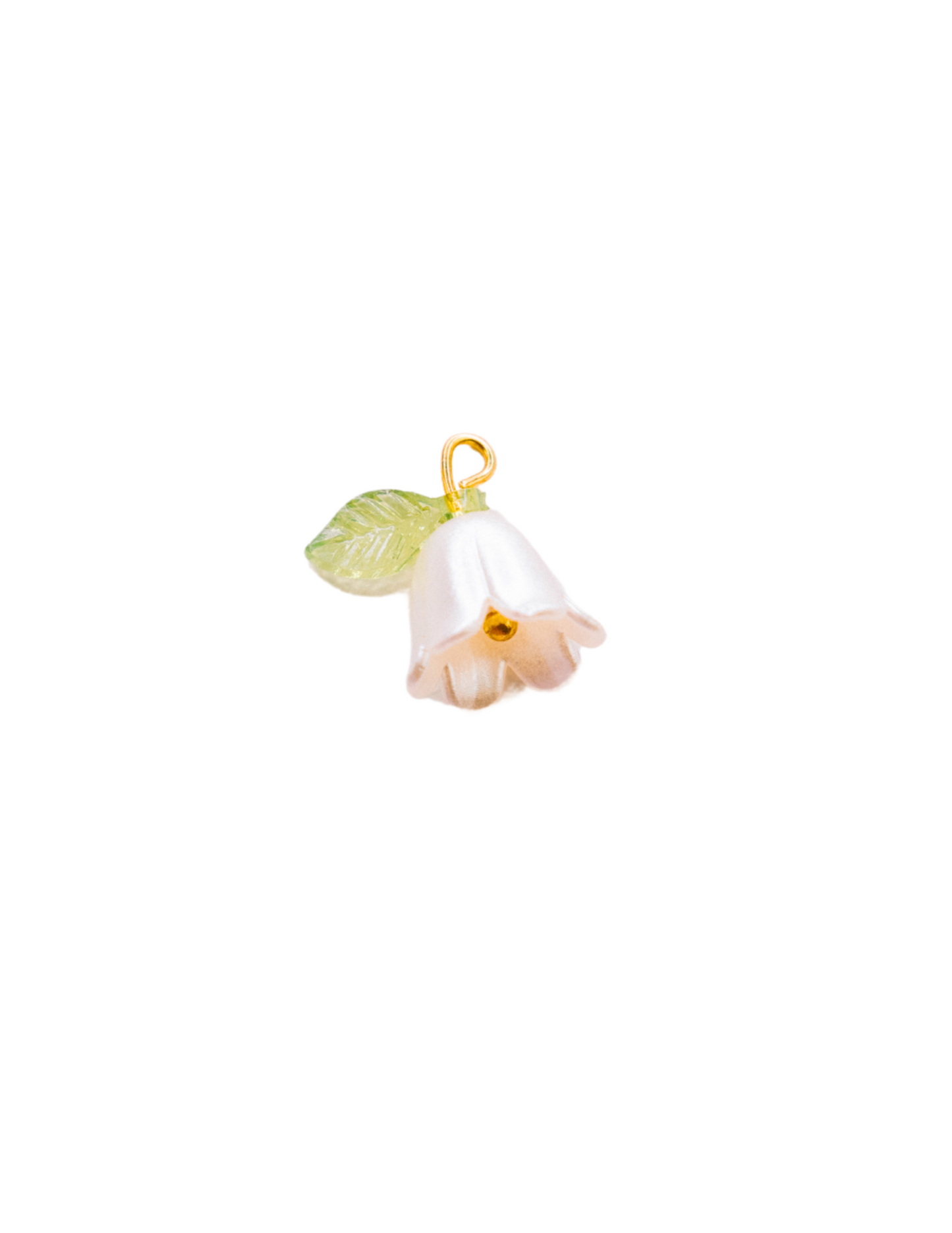 WHITE  FLOWER CHARM