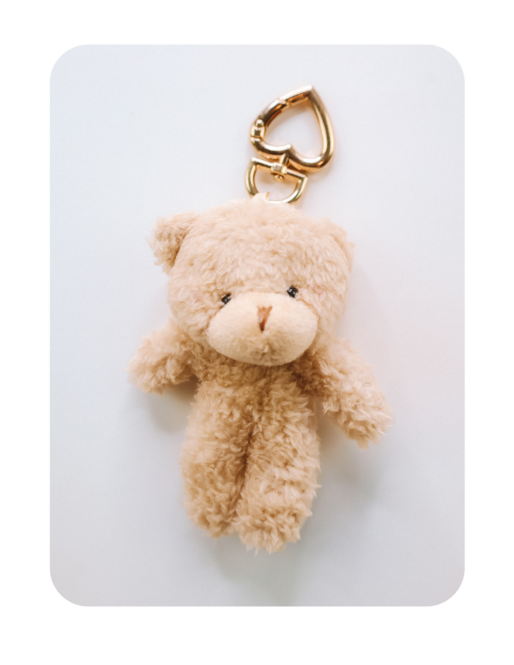 VINTAGE TEDDY HEART BAG CHARM BEAR ONLY 🧸