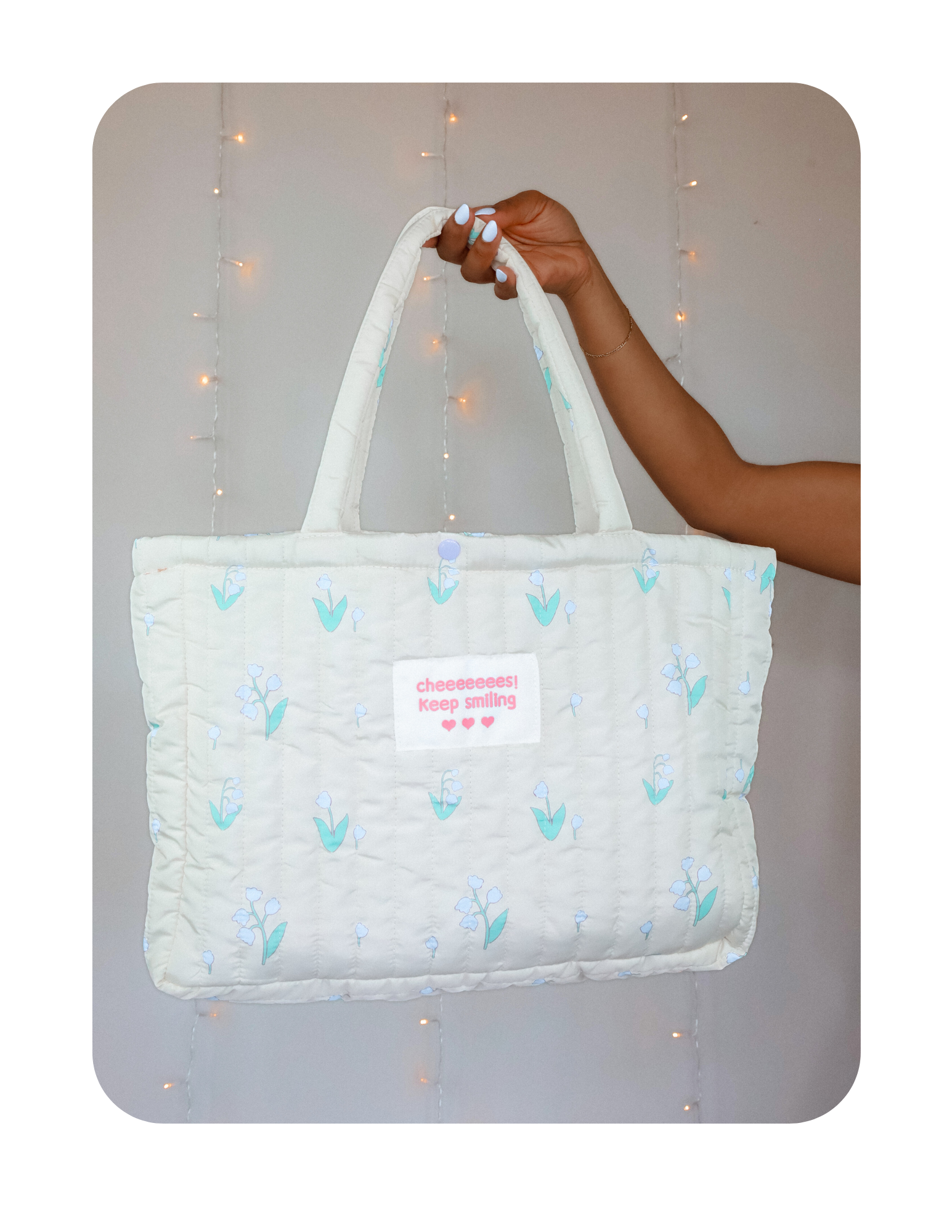 KEEP SMILING TULIP 🌷TOTE BAG!