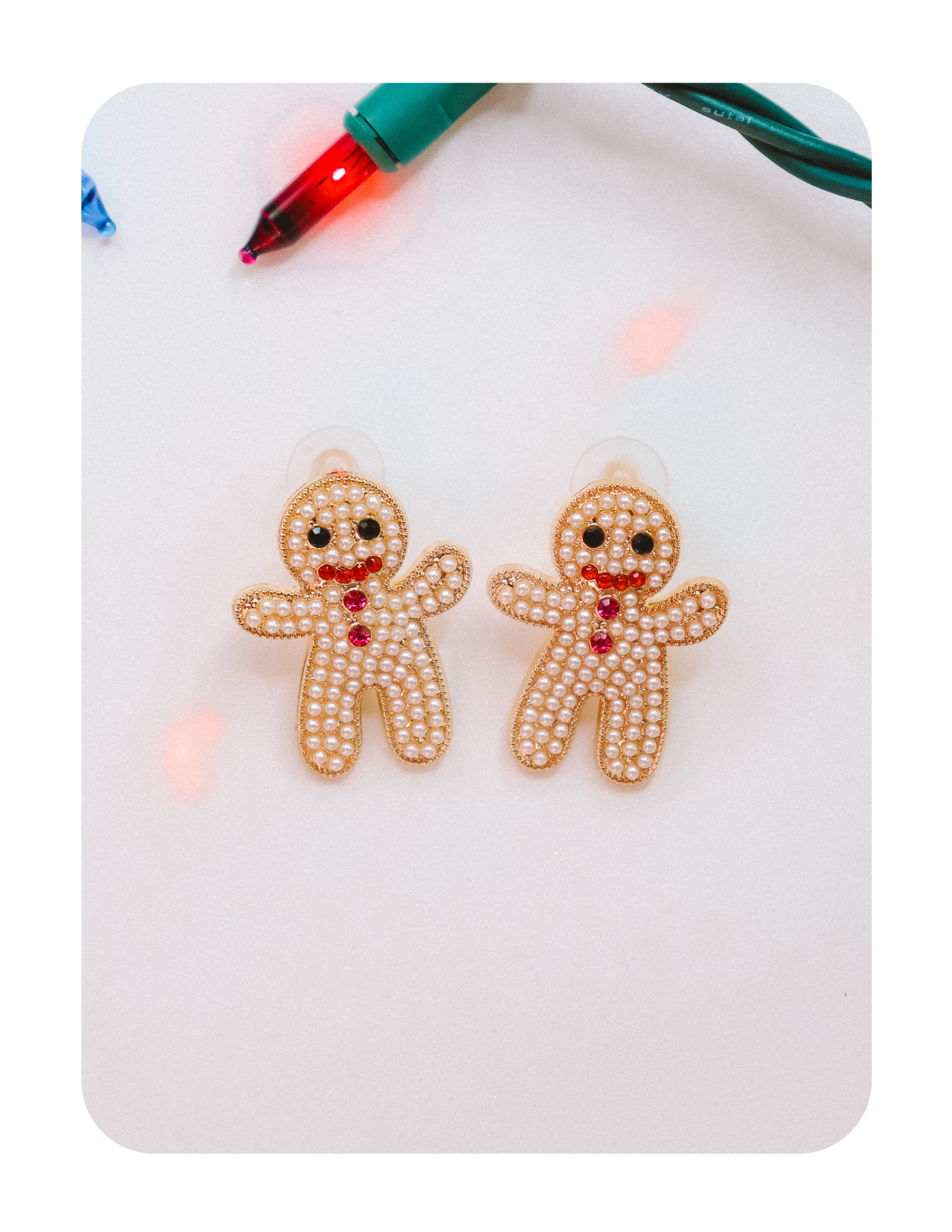 DAZZLE GINGERBREAD EARRINGS