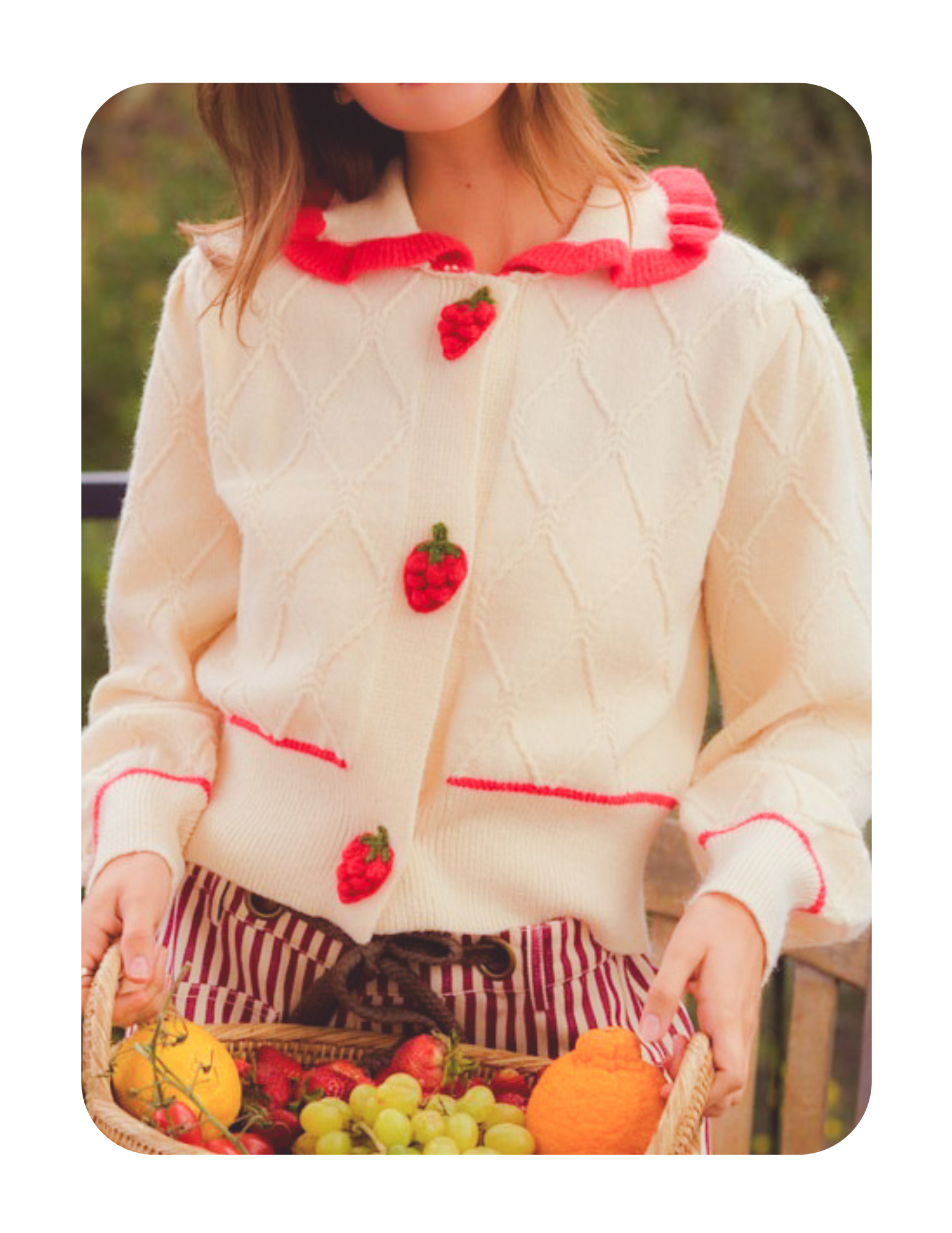 STRAWBERRY SWEETHEART CARDI 🍓