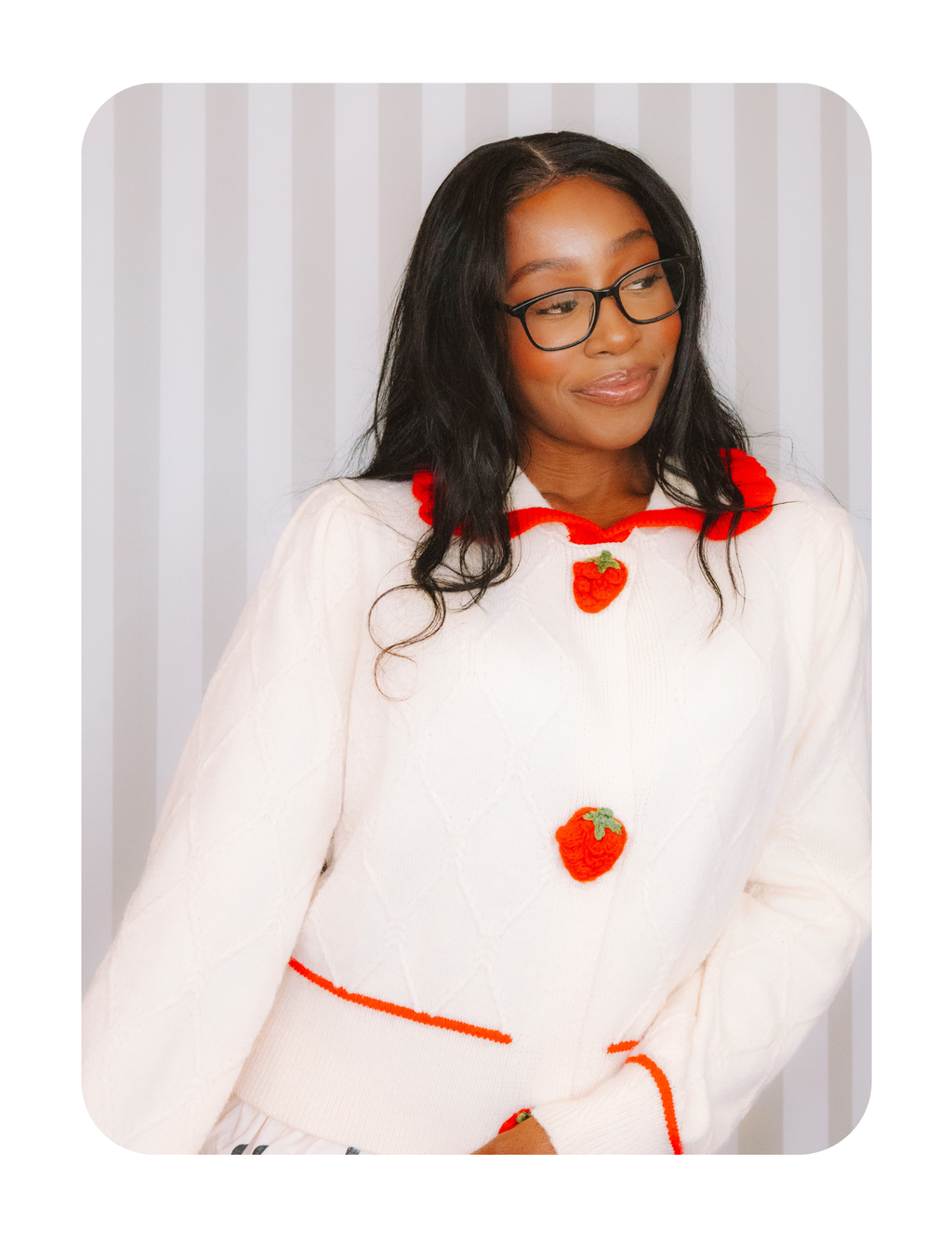 STRAWBERRY SWEETHEART CARDI 🍓