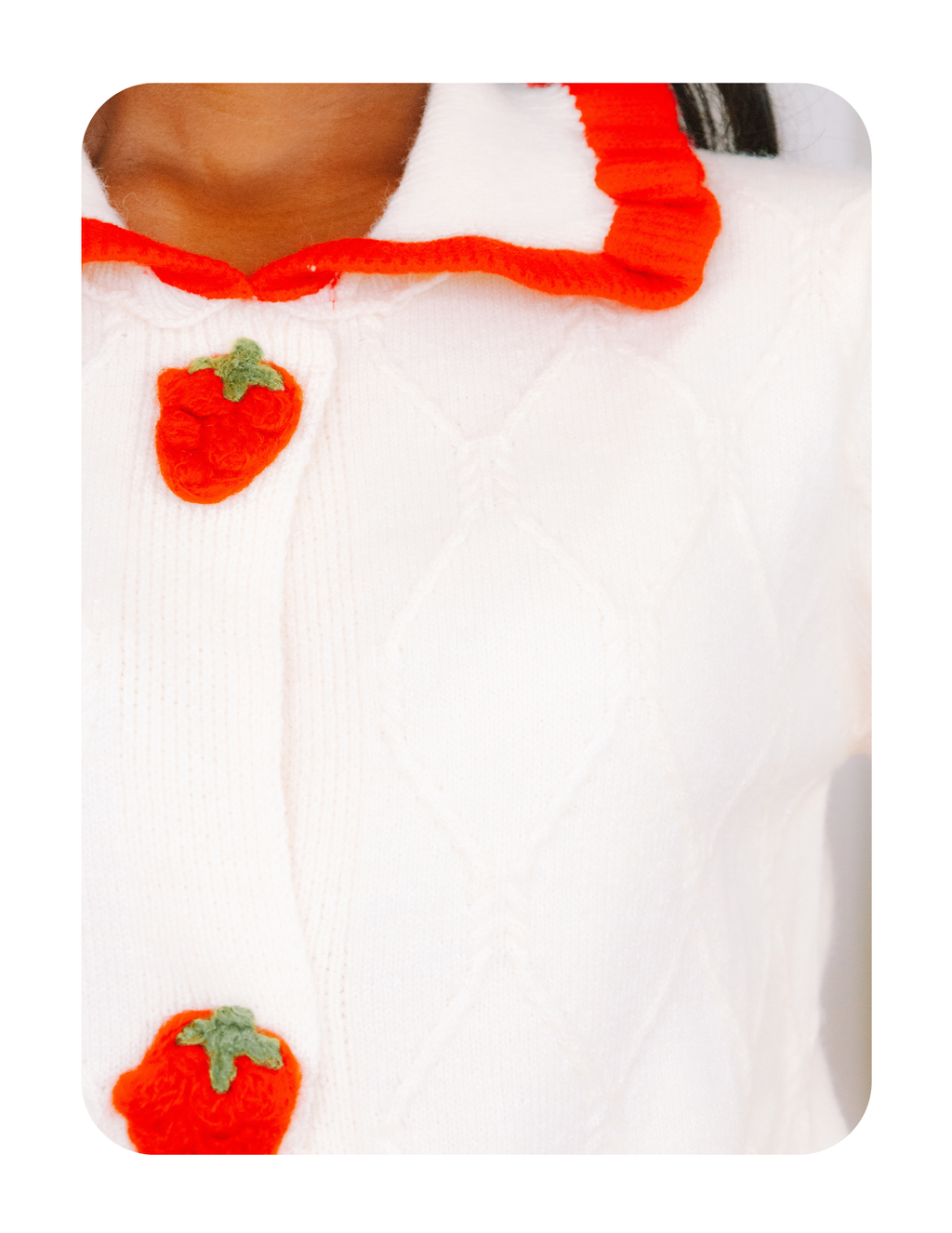 STRAWBERRY SWEETHEART CARDI 🍓