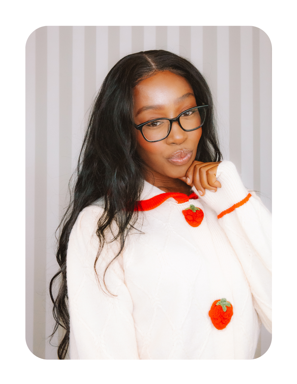 STRAWBERRY SWEETHEART CARDI 🍓