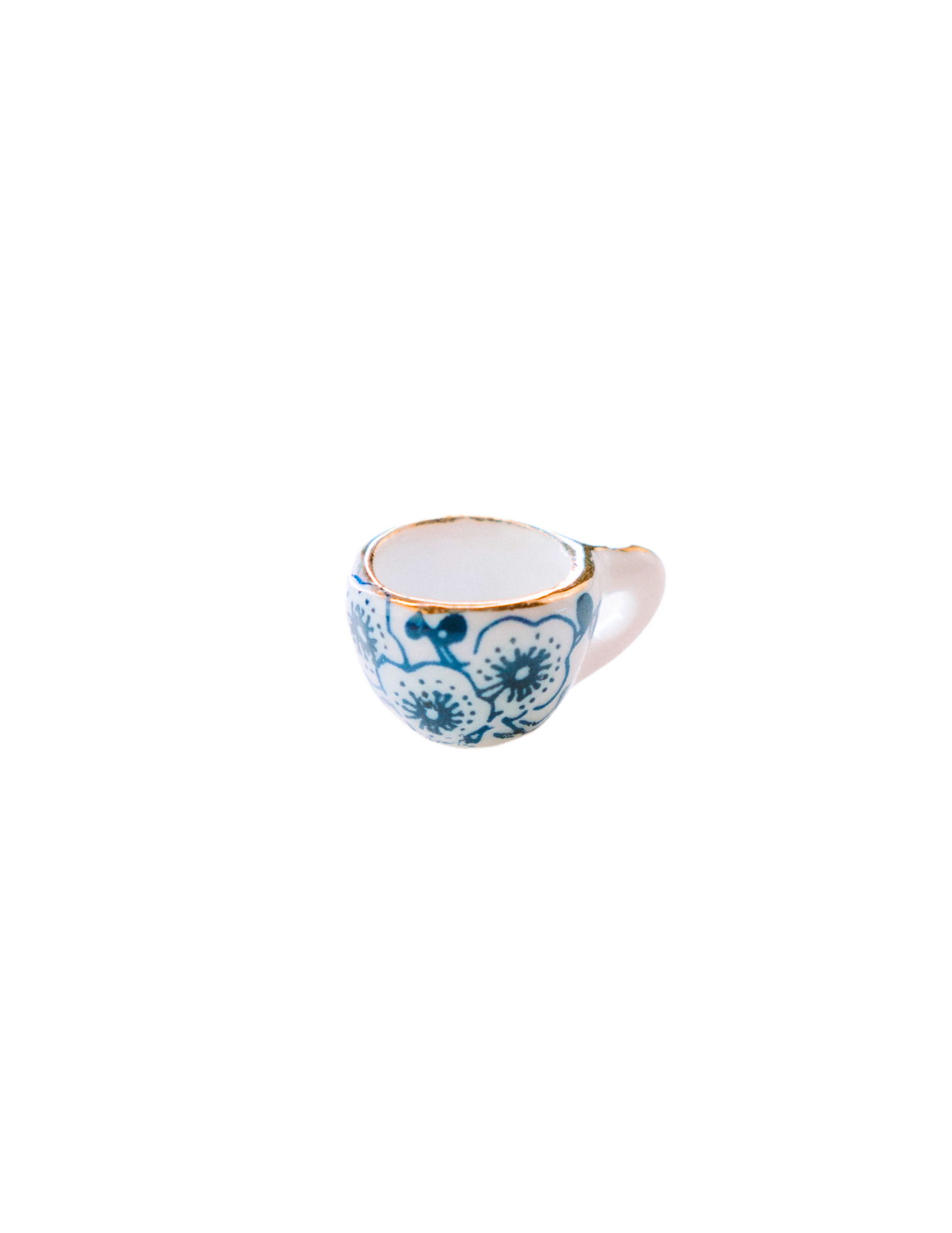 CERAMIC JAPANESE TEA CUP BLUE