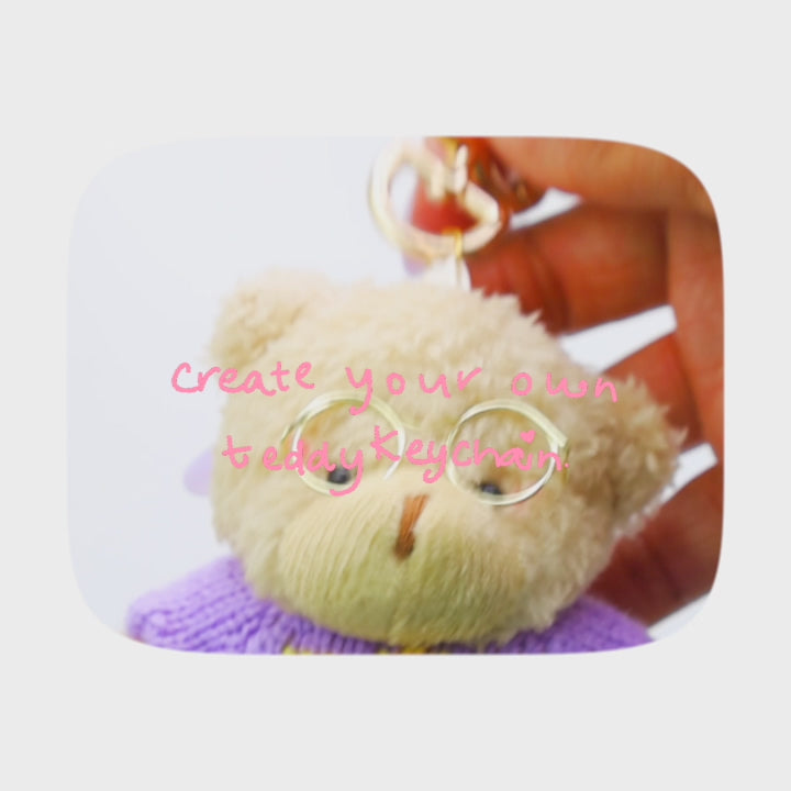 MARSHMALLOW TEDDY BAG CHARM